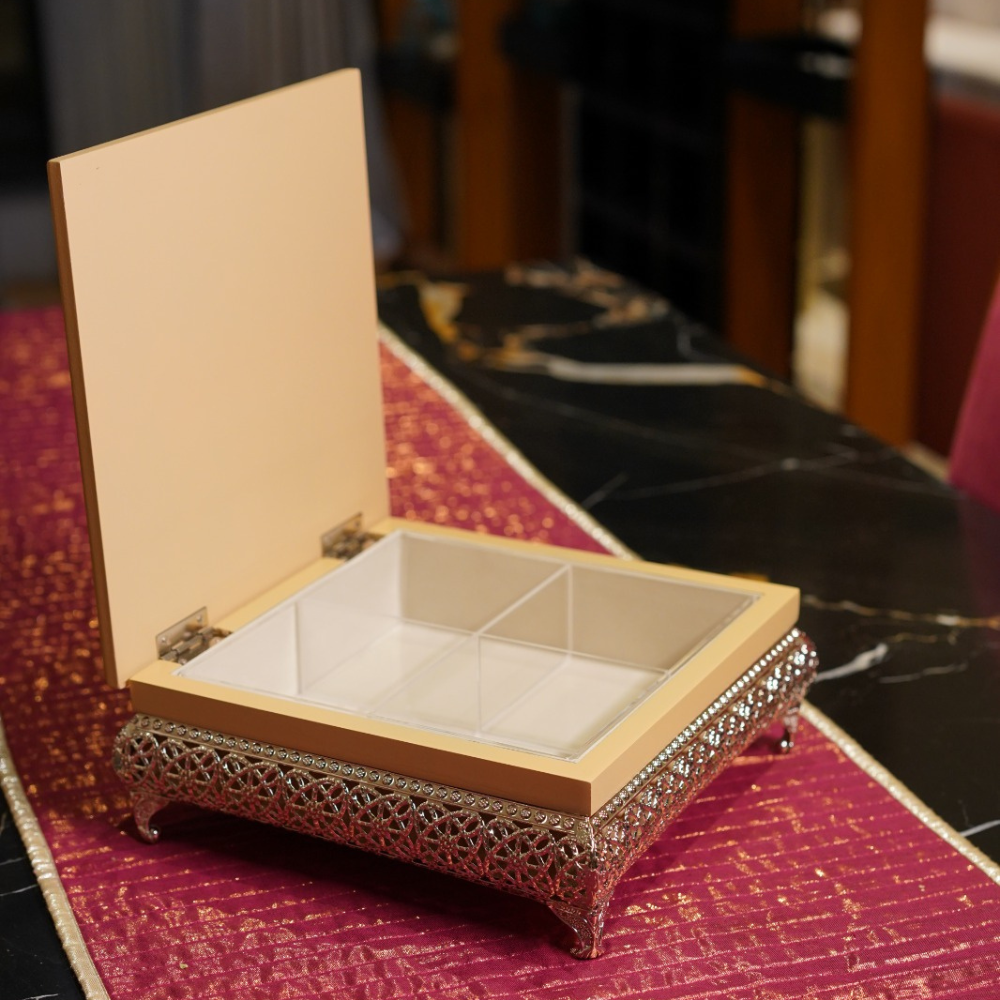 Elegant German Silver Dry Fruits Box – Luxury Gift